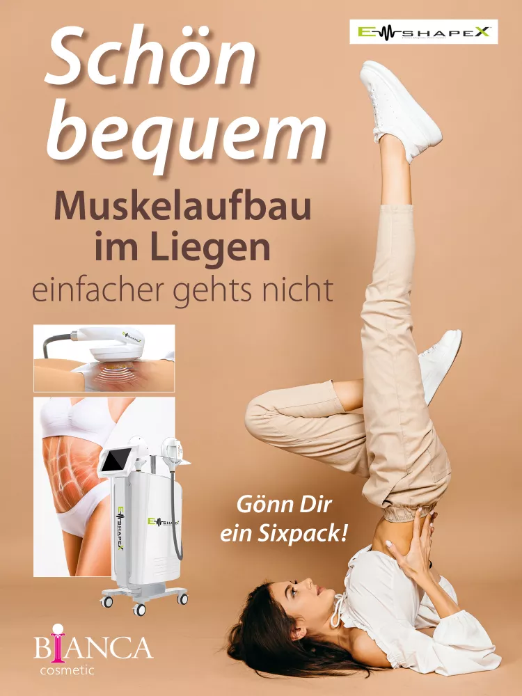 Muskelaufbau im Liegen mit EmshapeX Muskelaufbau im Liegen mit EmshapeX